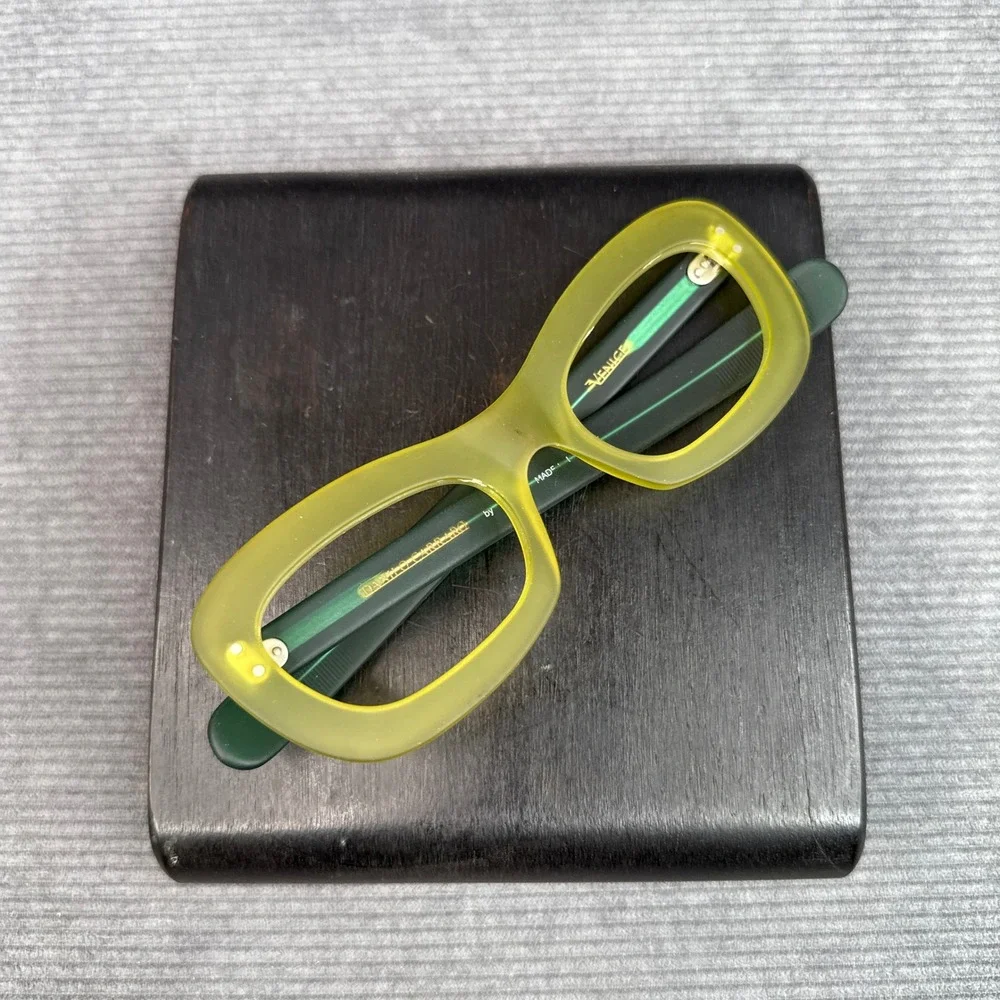 Danilo Carraro by Kador Venice Eyeglasses Green Cat Eye Frames Italy 52-21-145
